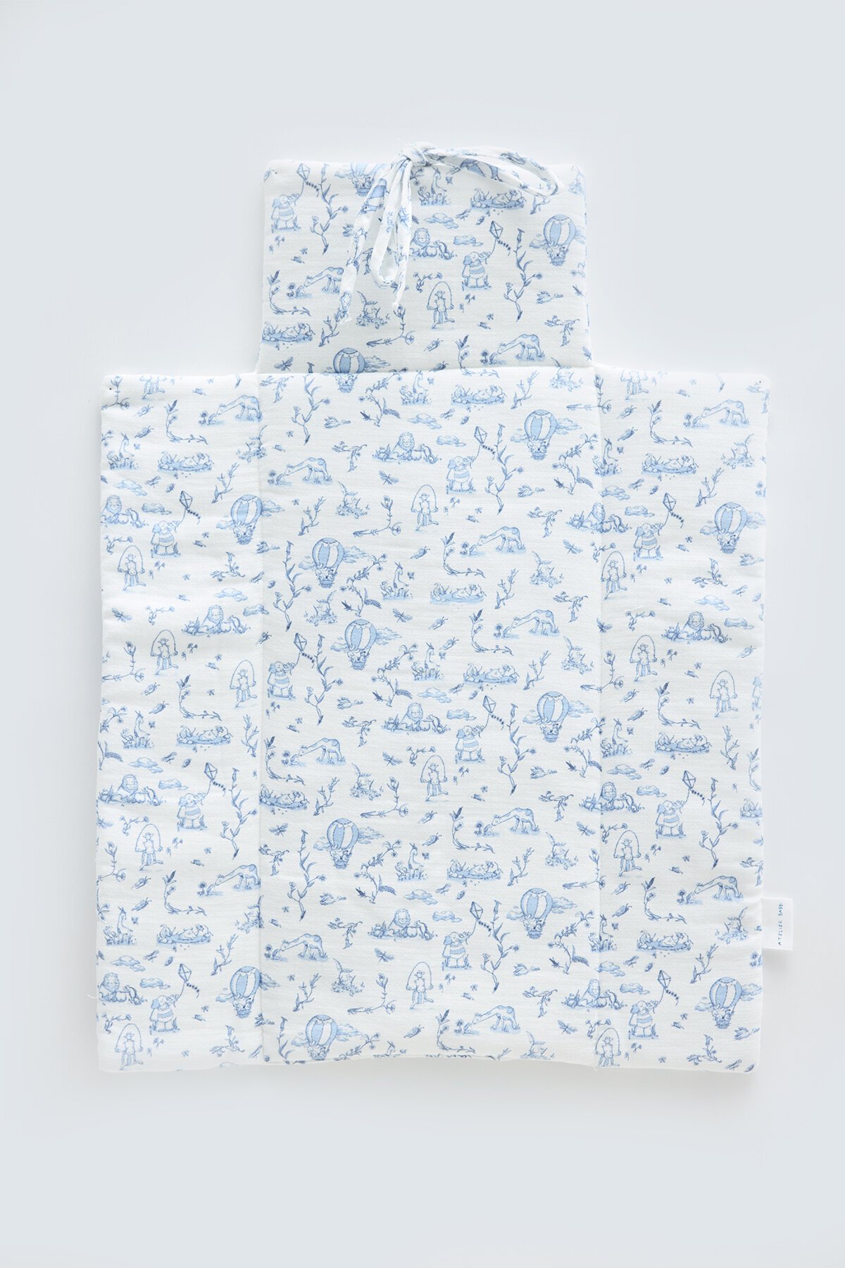Alt Açma Matı - Toile De Jouy / Mavi