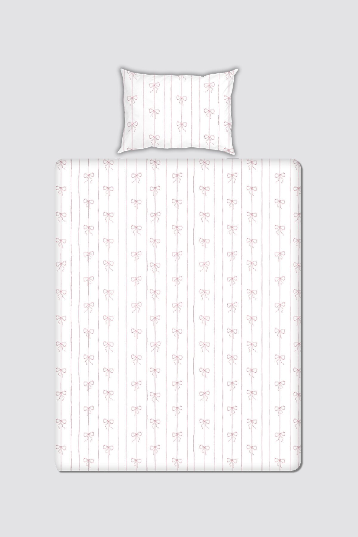 Bebek/Çocuk Çarşaf Seti - Kurdele / Pembe