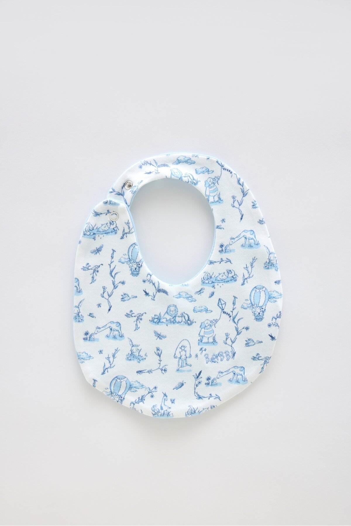 Bebek Önlüğü - Toile De Jouy / Mavi