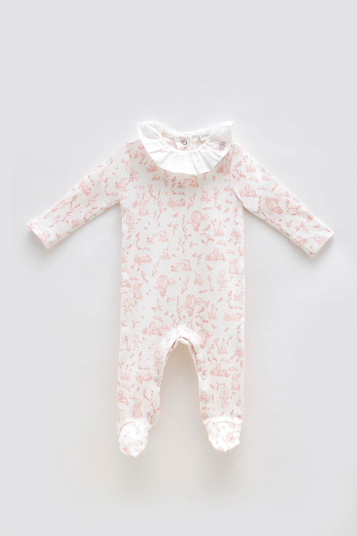 Bebek Tulum - Toile De Jouy / Pembe