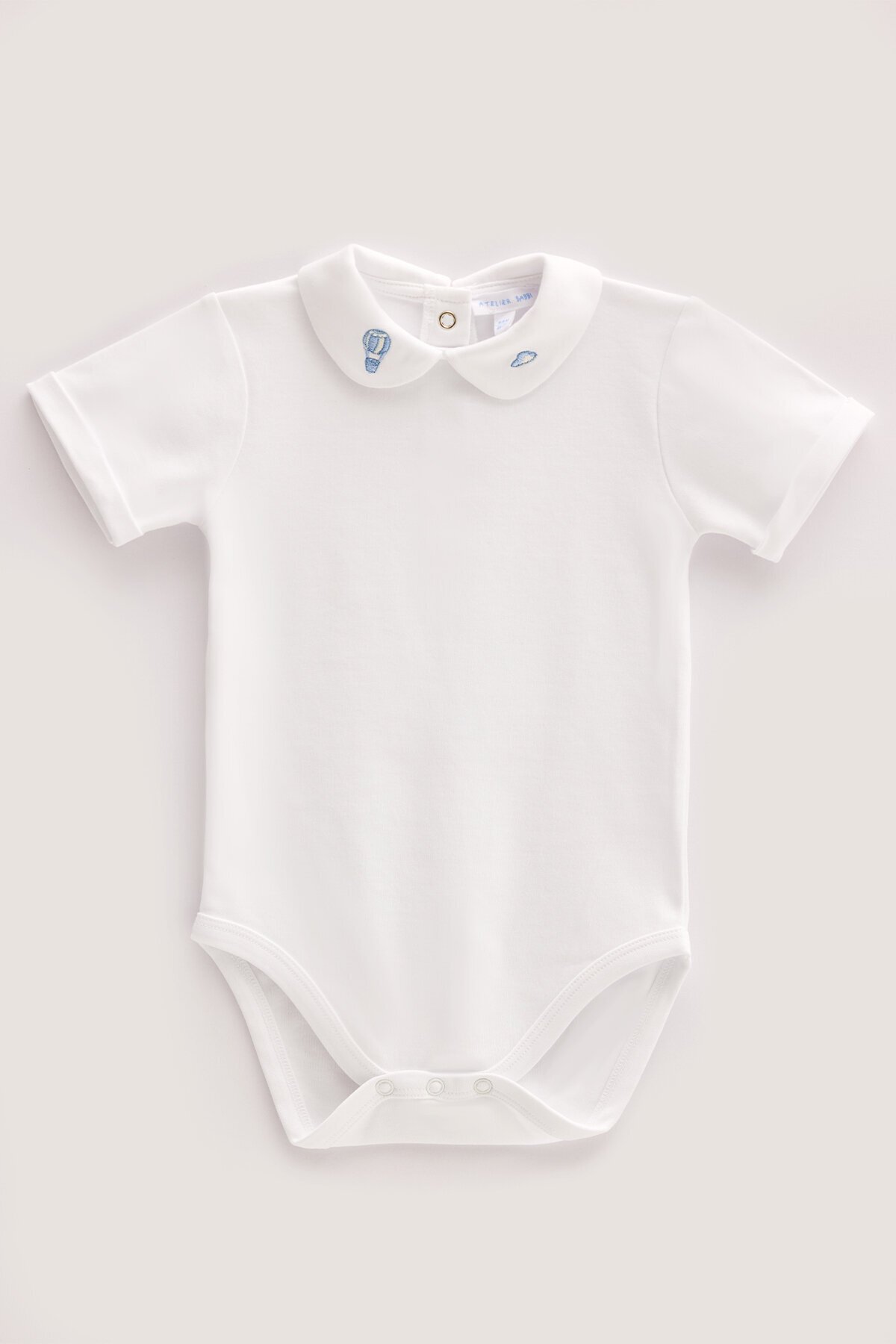 Nakışlı Body - Toile De Jouy / Mavi