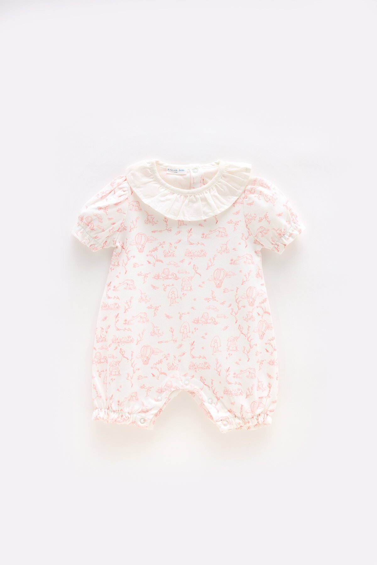 Romper - Toile De Jouy / Pembe