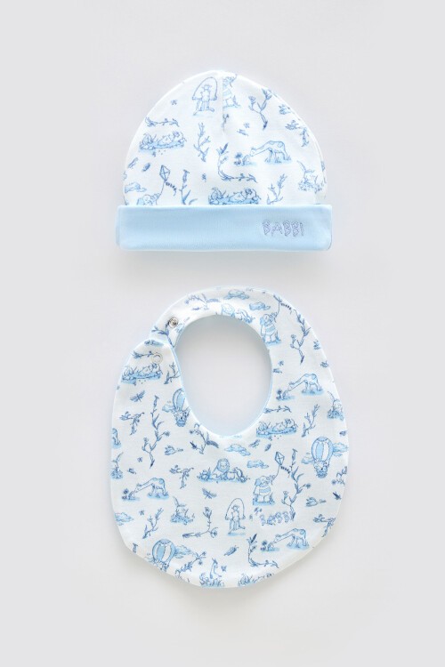 3lü Yenidoğan Seti - Toile De Jouy / Mavi