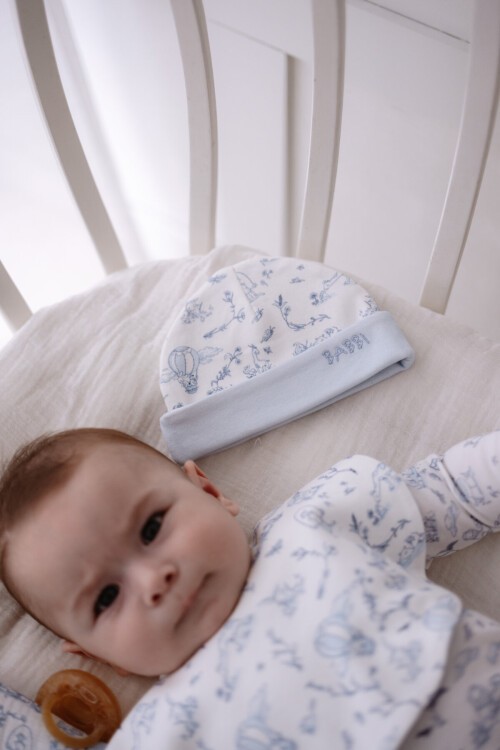 4lü Yenidoğan Seti - Toile De Jouy / Mavi