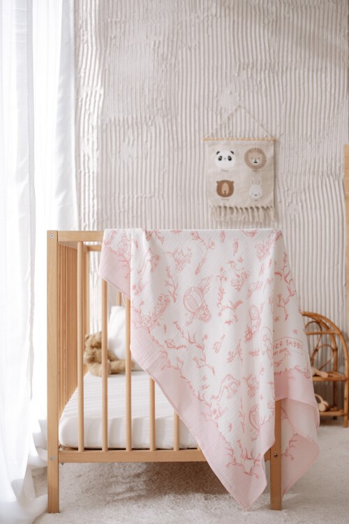 4Lü Yenidoğan Seti - Toile De Jouy / Pembe