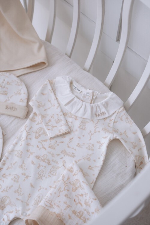 5Li Yenidoğan Seti - Toile De Jouy / Bej
