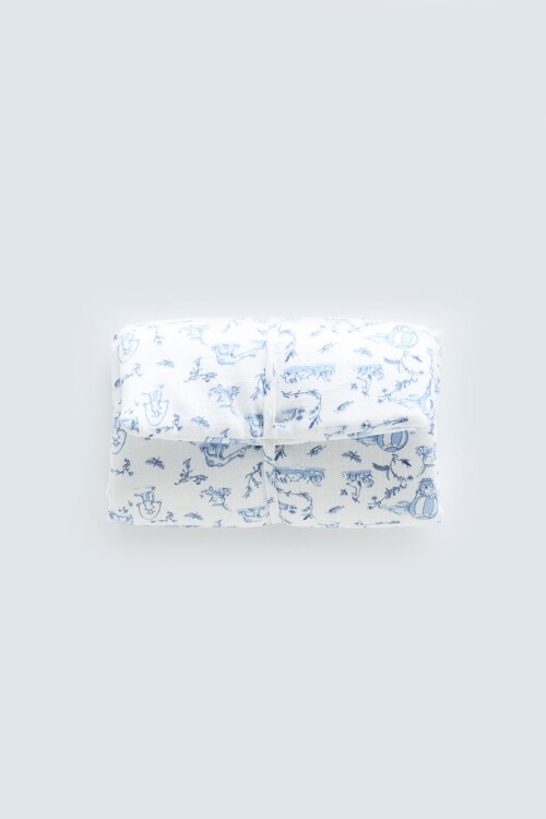 Alt Açma Matı - Toile De Jouy / Mavi