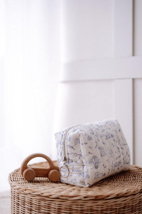 Bebek Bakım Çantası - Toile De Jouy / Mavi