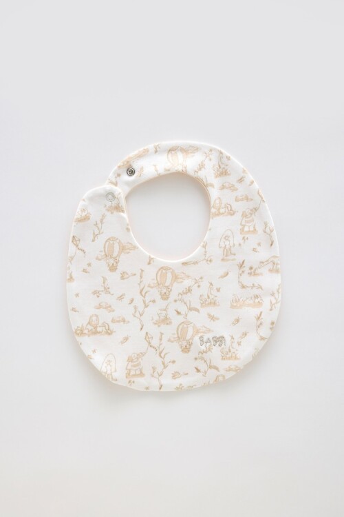 Bebek Önlüğü - Toile De Jouy / Bej