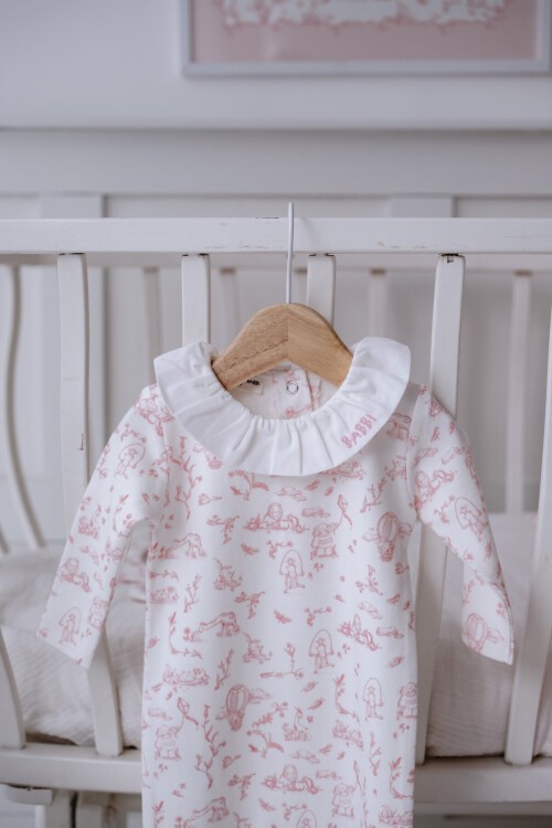 Bebek Tulum - Toile De Jouy / Pembe