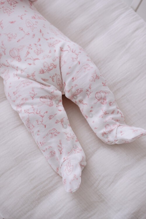 Bebek Tulum - Toile De Jouy / Pembe