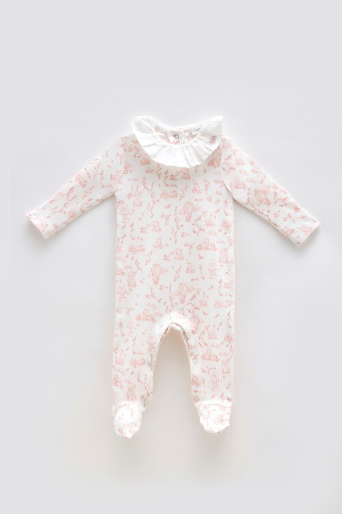 Bebek Tulum - Toile De Jouy / Pembe