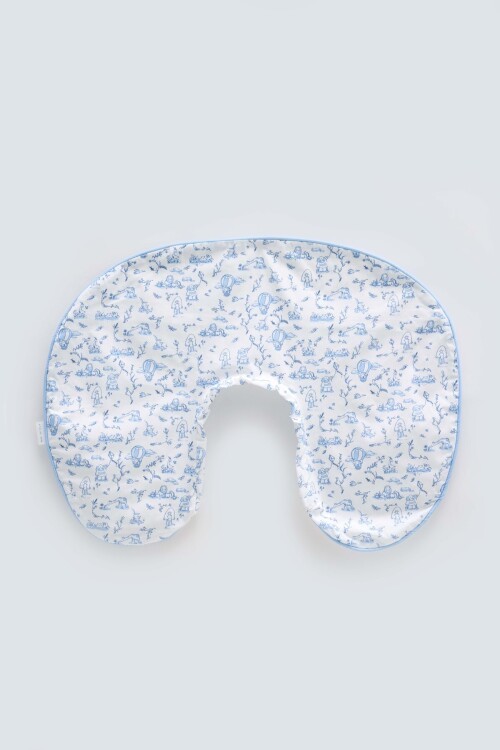 Emzirme Yastığı Kılıfı - Toile De Jouy / Mavi