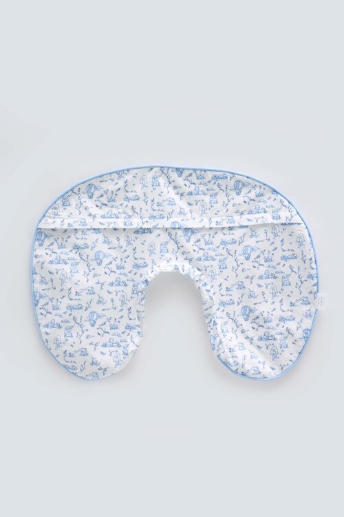 Emzirme Yastığı Kılıfı - Toile De Jouy / Mavi