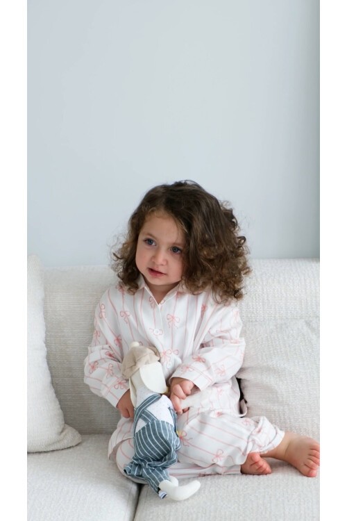 Pijama Takımı - Kurdele / Pembe