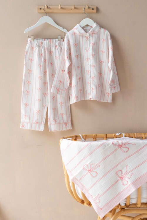 Pijama Takımı - Kurdele / Pembe