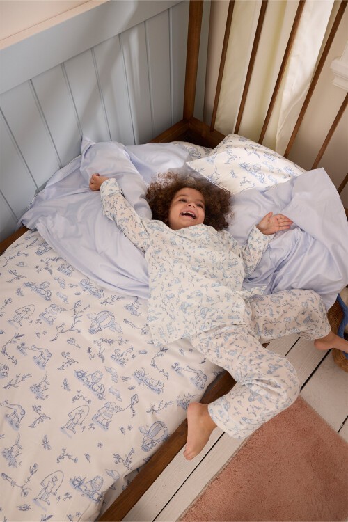 Pijama Takımı - Toile De Jouy / Mavi