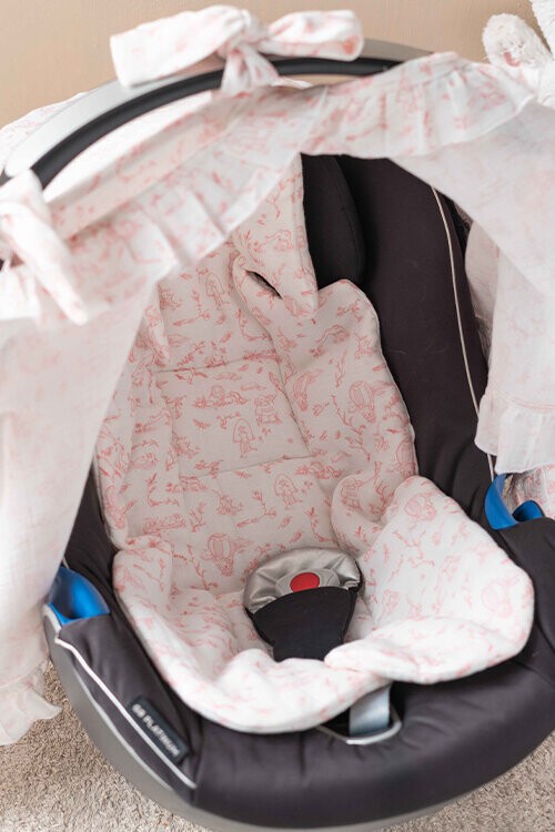 Puset Minderi - Toile De Jouy / Pembe