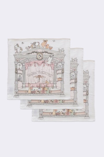 3Lü Ağız Bezi Seti - Theatre / Pembe