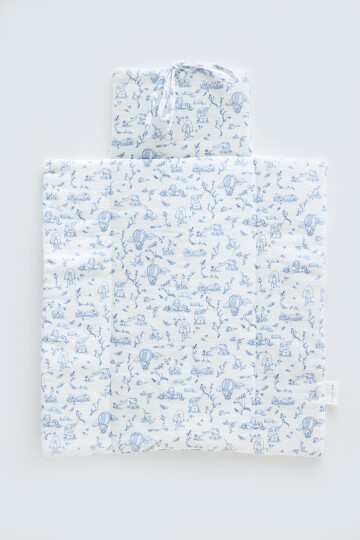 Alt Açma Matı - Toile De Jouy / Mavi