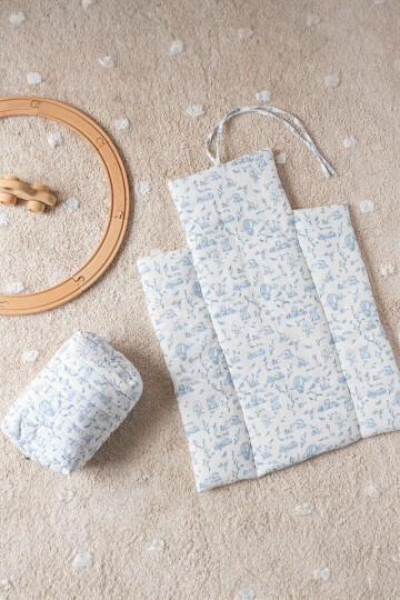 Alt Açma Seti - Toile De Jouy / Mavi