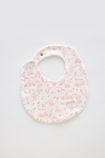 Bebek Önlüğü - Toile De Jouy / Pembe