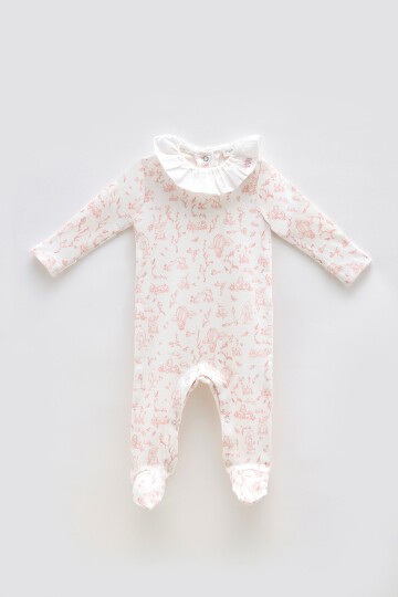 Bebek Tulum - Toile De Jouy / Pembe