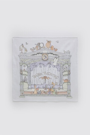 Çift Katlı Müslin Bebek Örtüsü - Theatre / Mavi