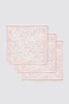 3Lü Ağız Bezi Seti - Toile De Jouy / Pembe