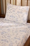 Bebek/Çocuk Çarşaf Seti - Toile De Jouy / Mavi