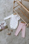 Body & Pantolon Seti - Kurdele / Pembe