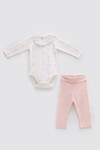 Body & Pantolon Seti - Kurdele / Pembe