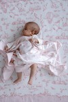 Çift Taraflı Bebek Battaniyesi - Toile De Jouy / Pembe