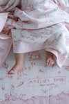 Çift Taraflı Bebek Battaniyesi - Toile De Jouy / Pembe