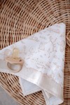 Müslin Bebek Ağız Bezi - Toile De Jouy / Bej