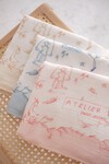 Müslin Bebek Ağız Bezi - Toile De Jouy / Bej