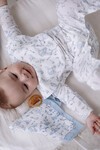 Müslin Bebek Ağız Bezi - Toile De Jouy / Mavi
