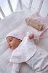 Müslin Bebek Ağız Bezi - Toile De Jouy / Pembe