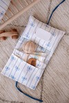 Müslin Islak Mendil & Bez Çantası - Kurdele / Mavi